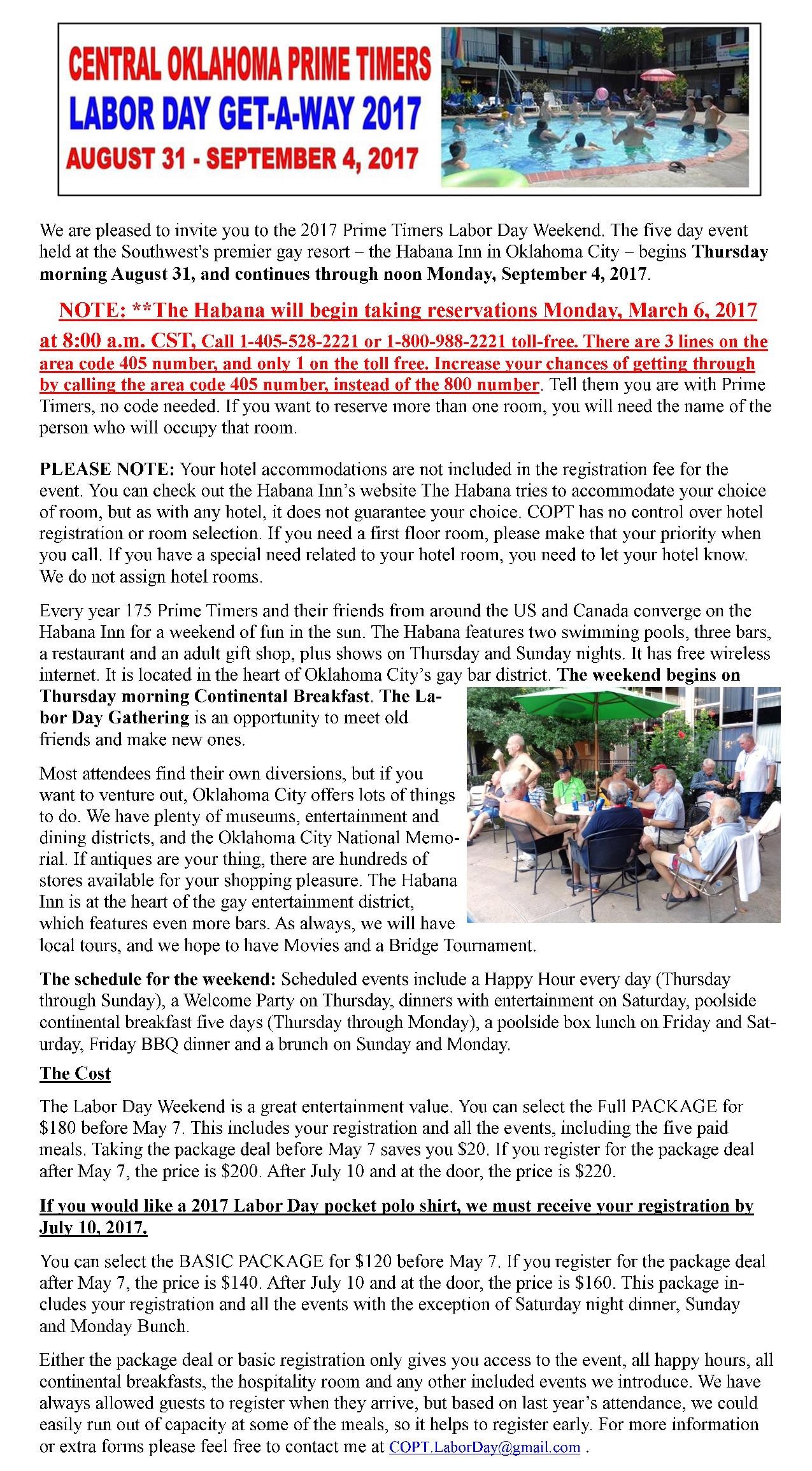 Download a 2017 Labor Day information & registration form here